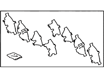 Toyota 04946-12090 SHIM Kit,Anti SQUEAL