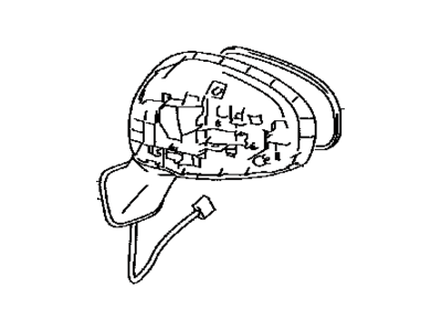 Toyota 87931-47170 Passenger Side Mirror Outside