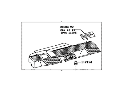 Toyota 11212-37090 Cover, Cylinder Head