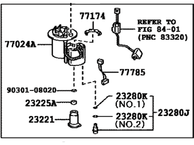Toyota Prius Fuel Pump - 77020-47081