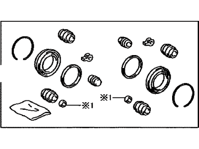 Toyota 04478-47040 Cylinder Kit, Front Dis