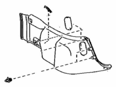 Toyota 64740-47160-B0 Panel Assembly, Deck Trim