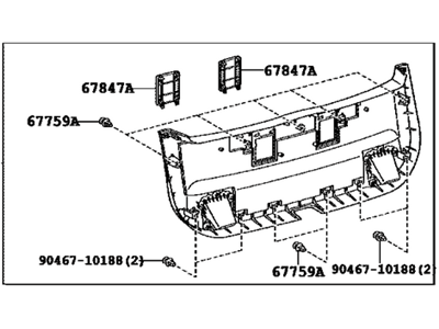 Toyota 67750-47071-C0 Board Assembly, Back Door