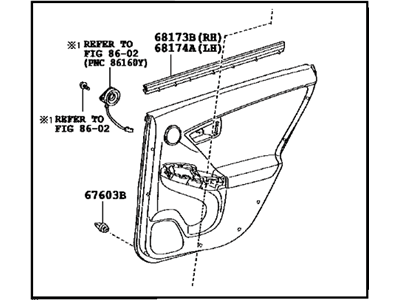 Toyota 67640-47240-E0 Panel Assembly, Rear Door