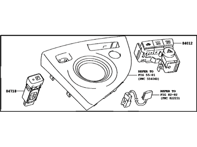 Toyota 84010-47040-B0 Control & Panel Assembly