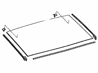 Toyota 68105-47120 Glass Sub-Assembly, Back