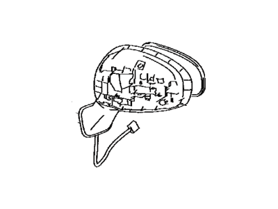 Toyota 87910-47500 Outside Rear View Passenger Side Mirror Assembly