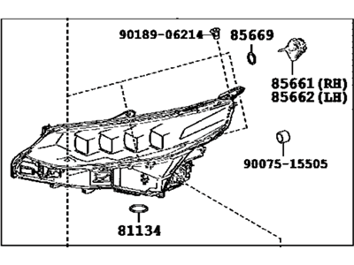 Toyota Mirai Headlight - 81185-62060