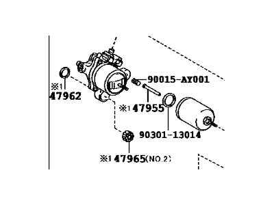 Toyota Mirai Brake Fluid Pump - 47070-62020