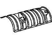 527 Genuine Toyota Insulator Main Muffler Heat