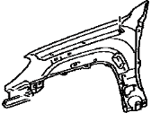 Toyota Fender - 53801-35530 Fender Sub-Assy, Front RH