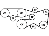 2007 fj cruiser serpentine belt