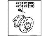 Toyota Solara Wheel Hub - 42450-06021 Rear Axle Bearing And Hub Assembly, Right