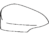 Toyota 87945-0E040-A0 COVER, OUTER MIRROR