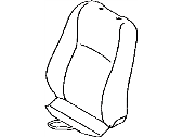 Toyota 71074-08010-B0 COVER, FRONT SEAT BACK, LH