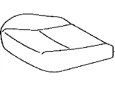 Toyota 71072-08010-B0 COVER, FRONT SEAT CUSHION, LH