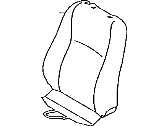 Toyota 71073-08010-B0 COVER, FRONT SEAT BACK, RH