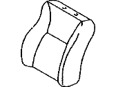 Toyota 71073-02D50-E0 COVER SUB-ASSEMBLY, FRONT SEAT