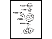 Toyota SU003-04242 MASTER CYLINDER ASSEMBLY LH