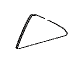 Toyota 68123-06220 GLASS, REAR DOOR QUARTER WINDOW