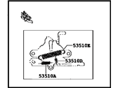 Toyota 53510-47150 LOCK ASSEMBLY, HOOD