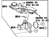 Toyota 47201-WB001 CYLINDER SUB-ASSEMBLY, B