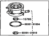 Toyota 4Runner Oil Cooler - 15710-75011 Cooler Assembly, Oil