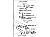 Toyota Solara Center Console Base - 58910-06051-B0 Box Assy, Console, Rear