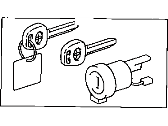 Toyota Solara Ignition Lock Cylinder - 89703-33070 Cylinder & Key Set, Ignition W/Transponder