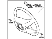 Toyota Sienna Steering Wheel - 45100-08020-E0 Wheel Assembly, Steering