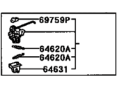 Toyota Echo Door Lock - 64610-52040 Luggage Compartment Door Lock Assembly