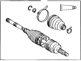 Toyota Echo Axle Shaft - 43470-59455 Shaft Assembly, Front Drive Outboard Joint, Left