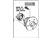 Toyota 42450-47030 Rear Axle Bearing And Hub Assembly, Left