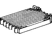 Toyota Tercel A/C Condenser - 88461-16060 Core, Cooler Condenser