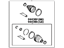 Toyota 04429-0T026 Rear Cv Joint Boot Kit