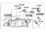 Toyota 81150-AA030 Driver Side Headlight Assembly