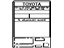 Toyota 11298-38221 Label, Emission Control Information