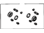 Toyota 04479-22030 Cylinder Kit, Disc Brake, Rear