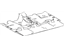 Toyota 58563-0E010 Silencer, Front Floor