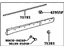 Toyota 75072-0E081-A0 MOULDING Sub-Assembly, F