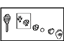 Toyota 89072-33470 Housing Set, Door Control Transmitter