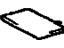 Toyota 58676-33010 Pad, Rear Floor SILENCER RH