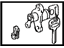 Toyota 69055-33190 Cylinder & Key Set, Luggage Compartment Lock