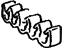Toyota 77289-10030 Clamp, Fuel Tube W/GROMMET