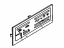 Toyota 55519-34020 Plate, Heater Control Name