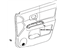 Toyota 67610-12A00-B0 Board Sub-Assy, Front Door Trim, RH