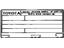 Toyota 11298-21126 Label, Emission Control Information