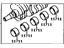 Toyota 11704-16010 Bearing Set, Crankshaft