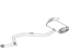 Toyota 17430-37721 Exhaust Tail Pipe Assembly