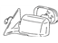 Toyota 87940-AA010-C0 Driver Side Mirror Assembly Outside Rear View
